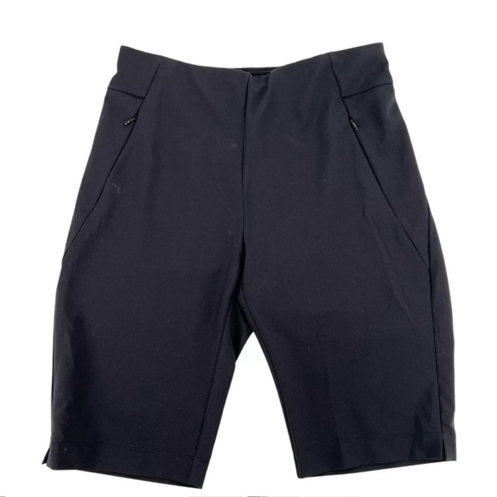 Tail Golf Shorts Womens Size 6 Black Tech Fabric Bermuda Length Tummy Panel